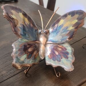 Decorative Butterfly Figurine - Multicolor Copper